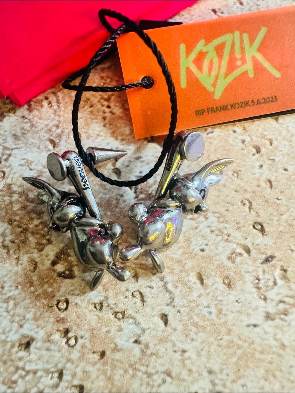 Heaven x Marc Jacobs Limited Edition Silver Earrings New FULL INCLUSION - Picture 2 of 5
